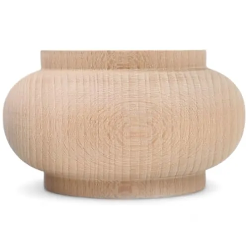 Holzando Holzfüße für Möbel aus Buche ø95 - naturbelassenes Holz - ideal für Restauration & Reparatur - Möbelfüße Holz in Verschiedene Größen & Materialien erhältlich