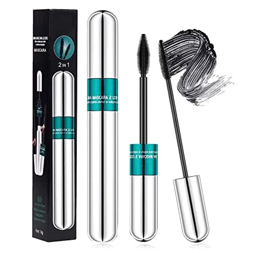 Produktbild 4D Silk Fiber Mascara Wasserfest Schwarz, Langlebig Not Blooming für Natürliche Lange Wimpern, Augen Make-up Geschenk für Frauen