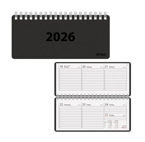 Spiral-Taschenkalender 2026