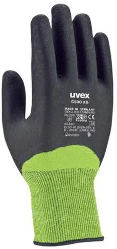 Uvex Ruvex-C500Xg 9 Schutzhandschuhe - Arbeitshandschuhe, EN 388 zertifiziert und flexibel für optimalen Schutz und Komfort bei der Arbeit.