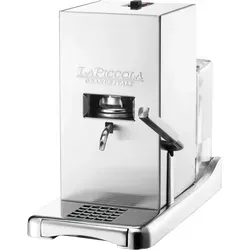 La Piccola Piccola SATIN: Kompakte Espressomaschine - Kaffeemaschinen mit E.S.E. Pads, ideal für kleinen Platz und großen Kaffeegenuss. Energieeffizient mit nur 500 Watt und stylischem Edelstahl-Look.
