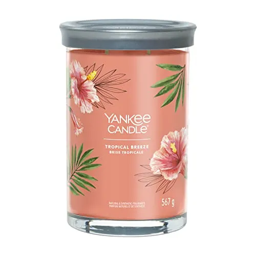 Tropical Breeze Signature Large Tumbler 567g 2-Docht in orange von Yankee Candle
