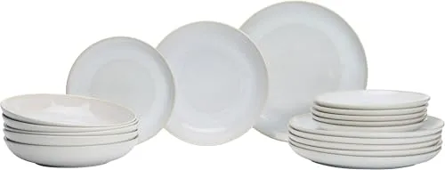 Ritzenhoff & Breker Teller Set 18-tlg. LAREDO - Küchenzubehör - Elegantes 18-teiliges Set aus hochwertigem, spülmaschinenfestem Steinzeug, ideal für große Familien und besondere Anlässe.