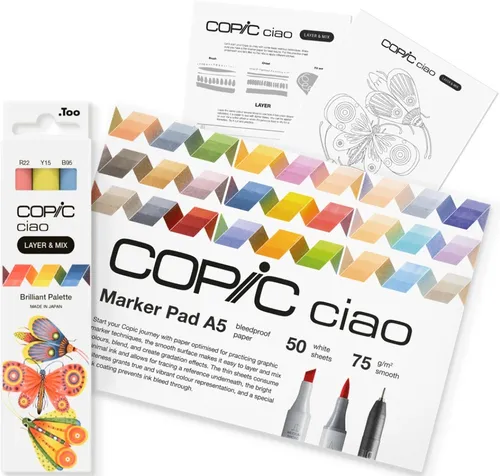 COPIC Marker ciao 'LAYER & MIX Starter Set', Brilliant 3