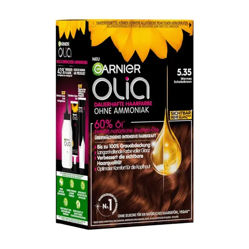 Garnier Olia Haarfarbe 5.35 Warmes Schokobraun, 1 Stk