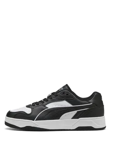 Puma RBD Break Low Sneaker EU 46 - White-Black-Black - Sneaker für Herren mit dämpfender Innensohle aus SoftFoam+ für hohen Komfort und lässigem Streetstyle. Ideal für Freizeit und sportliche Aktivitäten.