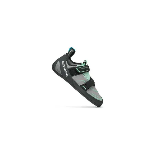 Scarpa Reflex VS Women Mint/Black (38,5) - Bequemer Kletterschuh für Einsteiger - Kletterschuhe mit elastischem Obermaterial, ideal für Anfänger. Atmungsaktiv und komfortabel, perfekt für längere Bouldertrainingseinheiten. Wiederbesohlbar für dauerhafte Nutzung.