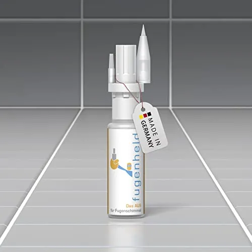 Fugenheld 2.0 Fugenstift Weiß - Fugenmörtel mit feuchtigkeitsresistenter, schnelltrocknender Formel, ideal für saubere Ergebnisse und dauerhafte Schmutzabwehr in Küche und Bad.