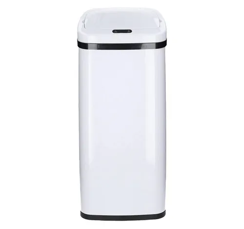 Automatischer Mülleimer mit Sensor 30 Liter - Weiß - Haushaltszubehör mit berührungsloser Bedienung dank Infrarotsensor. Der rostfreie Mülleimer öffnet automatisch und bietet 30 Liter Fassungsvermögen – ideal für hygienisches Entsorgen ohne Hände zu benutzen.