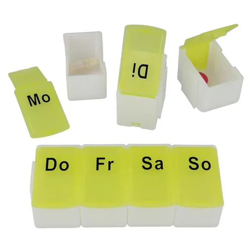 FIRST AID ONLY Tablettenbox gelb, weiß P-10031