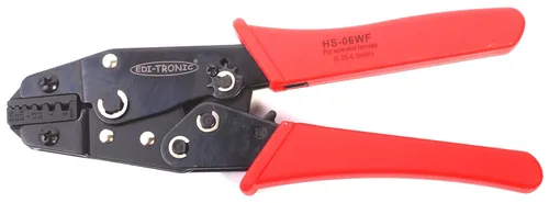 Crimp-Zange HS-06WF für Aderendhülsen bis 6mm² Zange Anpressdruck einstellbar