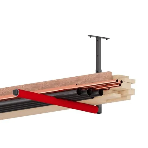 QLS Deckenregal Hängehaken für Kajak und Leiter - Fahrradständer & Aufbewahrung – Verstellbar von 27 cm bis 48 cm, ideal zur platzsparenden Aufbewahrung von Geräten und Sportausrüstung mit hoher Belastbarkeit bis 35 kg.