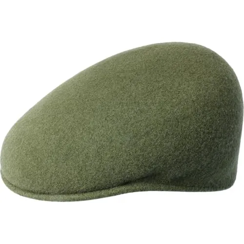 Kangol Wool 504 Hat - Warm Grey/L Ivy Caps & Flat Caps, Seetang, Large