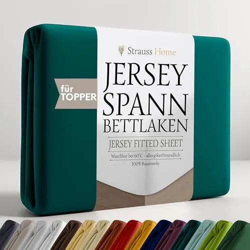 Bettlaken Petrol von Strauss Home