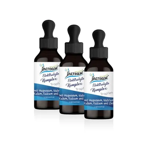 Liposomale Elektrolyte Tropfen hochdosiert - 2500mg pro Tag - Mineralienpräparate: Hochdosierte, pflanzliche Elektrolyte in Tropfenform, laktosefrei und vegan, ideal zur Unterstützung des Elektrolythaushalts.