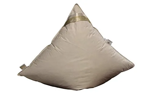 Betten Hofmann Ideal Daunen-Federn-Kopfkissen Kissen Polster 80x80 cm, 60% Daunenanteil, 950 g Füllung, prall gefüllt, Wohlfühlkissen, Naturprodukt,