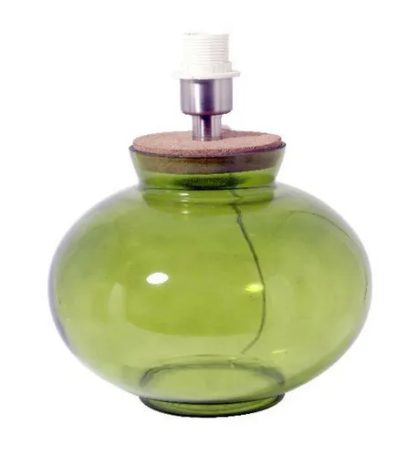 Dirk Davids Leuchten GmbH Tischleuchte Tischleuchte Obertello Glas Grün 8152981 Höhe 33cm Ø 28cm