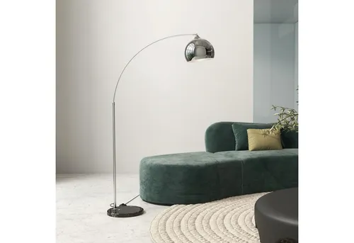 HOMCOM Höhenverstellbare Stehlampe mit E27 Sockel - Moderne Innenleuchte mit anpassbarem Ständer für individuelle Höheneinstellung und elegantem Design in Silber. Ideal für Wohn- und Arbeitsbereiche.