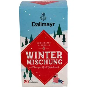 Dallmayr Tee Pyramiden Wintermischung, 20 Pyramidenbeutel, 54g