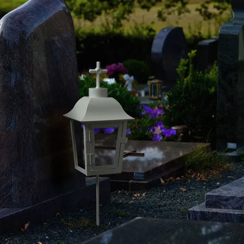 Grablaterne Grablicht mit 2 wechselbaren Spitzen von Marelida