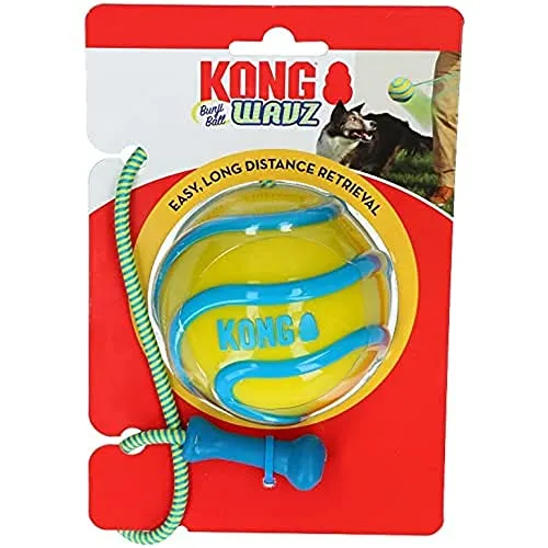 Dog Toy Wavz Bunjiball Medium Assorted Colors (1-Pack) von Kong