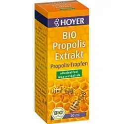 HOYER Propolis Extrakt Bio alkoholfrei 30 ml - Wasserlöslicher Propolis Extrakt, ideal zur Unterstützung des Immunsystems, perfekt für die tägliche Anwendung.