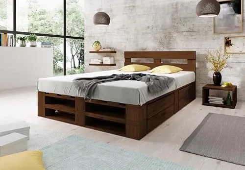 Betten & Bettgestelle Braun von Lermowood