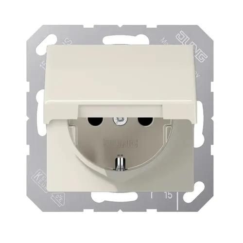 JUNG AS1520KIKL Serie AS weiß Steckdose mit Klappdeckel 16A/250V SAFETY+