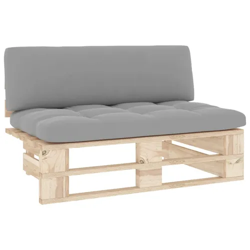 vidaXL Kiefernholz Imprägniert Garten Mittelsofa - Bürostühle: Robust und witterungsbeständig, ideal für entspannte Stunden im Garten oder Wohnzimmer mit rustikalem Charme.