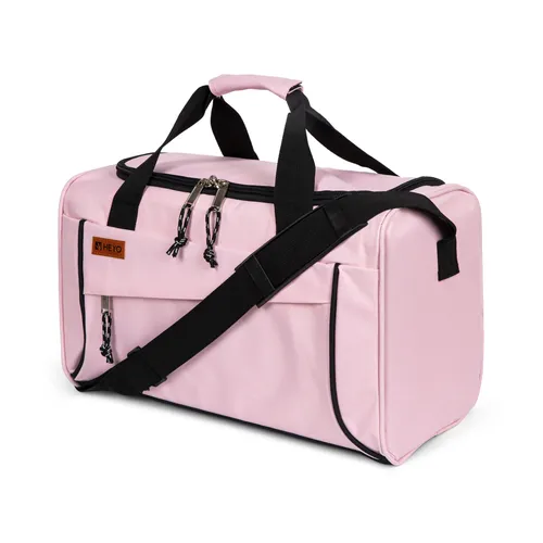 Sporttasche Reisetasche für Damen und Herren HEYO Handgepäck 40x20x25 cm für Reisen Fitness & Gym – Leicht Wasserdicht Rosa