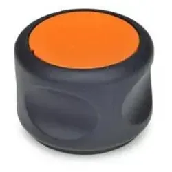 SOFTLINE-DREHKNOPF, EDELSTAHLBUCHSE, DECKEL ORANGE