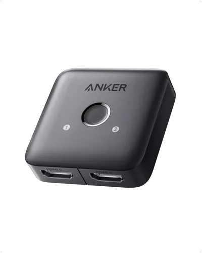 Anker HDMI-Switch, 4K @ 60 Hz, bidirektionaler Switch, 2-in-1-Ausgang HDR, 3D