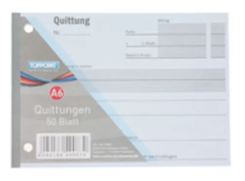 Stylex Schreibwaren Geschäftspapier Stylex Quittungsblock Quittungen 50 Blatt DIN A6