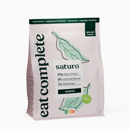 Saturo Trinkmahlzeit Natural | Vegane Trinknahrung| Astronautenkost mit Protein & Nährstoffen
