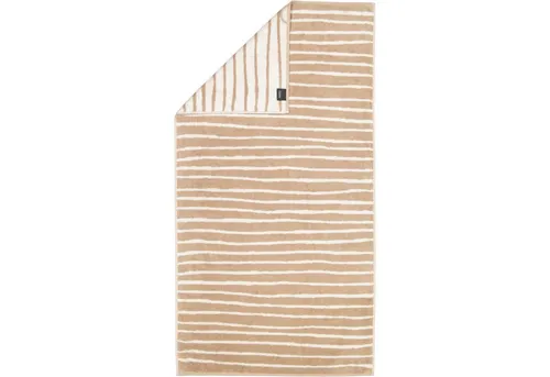 Cawö Home Handtücher Loft Lines 6225 Natur - Duschtuch 70x140 cm - Duschtuch mit außergewöhnlichem Streifendesign, aus 100% feiner Baumwolle, pflegeleicht und trocknergeeignet. Made in Germany für höchste Qualität.