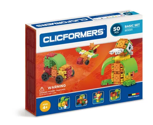 Clicformers Basic Set Bausteine Bauklötze 50 Elemente Pro Kids