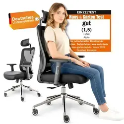 LUTIVO Ergonomischer Bürostuhl & Gaming Stuhl (Schwarz) von LUTIVO