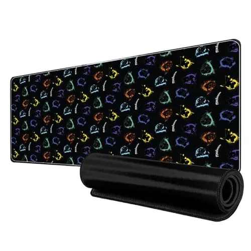 CYPBRANDS Pokémon-Mousepad, Gaming-Mousepad, Mousepad XXL/XXL Mousepad, Schreibtischunterlage Pikachu, Mehrfarbig, Offizielles Produkt
