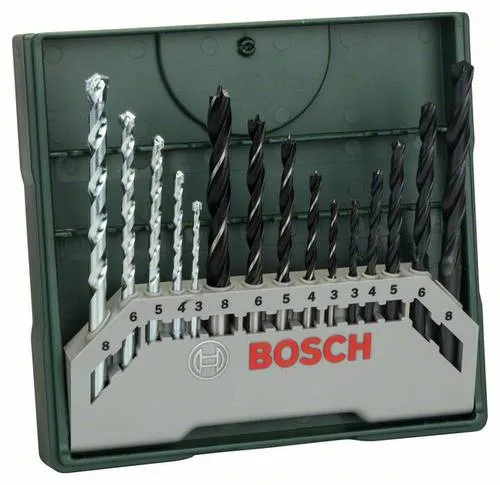 Bosch Bohrer Mini-X-Line Mixed-Set, 15-teilig von Bosch