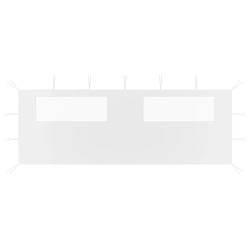vidaXL Pavillon Seitenwand mit Fenstern 6x2m - Pavillons: Robuste Seitenwand mit transparenten Fenstern für optimale Lichtverhältnisse und Mückenschutz, ideal für Partys und Events.