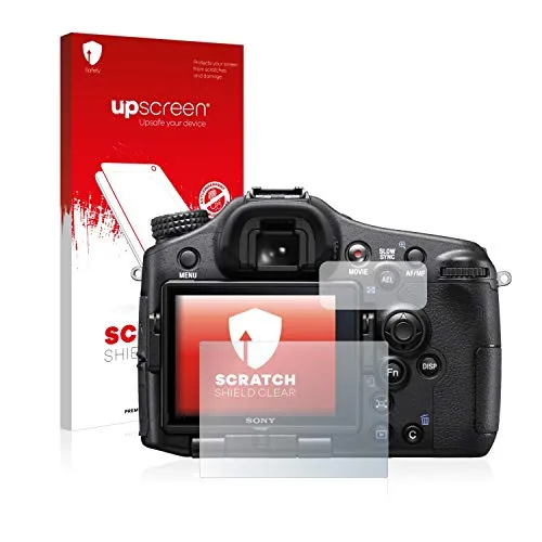 upscreen Schutzfolie für Sony Alpha 77 II (SLT-A77 II) – Made in Germany, Kristall-klar, Kratzschutz, Anti-Fingerprint