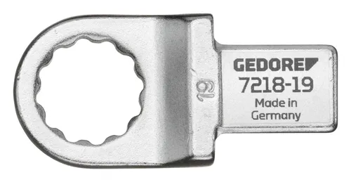 GEDORE Einsteckringschlüssel SE 14 x 18 x 19 mm - Ringschlüssel, geschmiedet aus Chrom-Vanadium-Stahl, matt verchromt und mit Stiftsicherung, ideal für alle Drehmomentschlüssel.