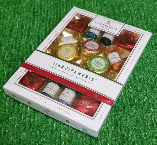 54,77€/kg) Niederegger Marzipanerie 398g Pralinenkasten Marzipan Spezialitäten