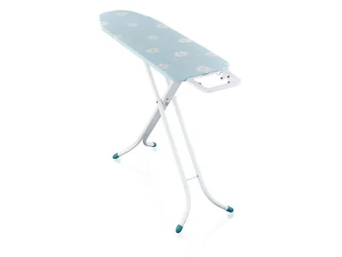 Leifheit Bügelbrett Classic M Compact 120 x 38 cm - Kompaktes Bügelbrett in stilvollem Gelb, ideal für platzsparendes Bügeln. Robuste Metallkonstruktion sorgt für Stabilität. Perfekt für den täglichen Einsatz.