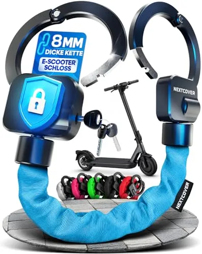 NEXTCOVER® E-Scooter Schloss | Robustes Handschellenschloss für Roller und eBike