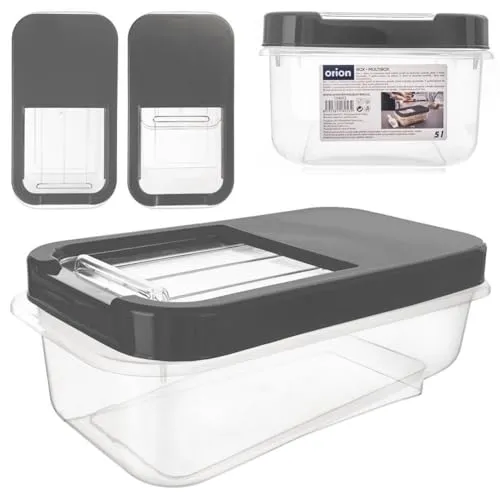 orion group - Aufbewahrungsbox mit deckel - Aufbewahrungsbehälter lebensmittel - Küchen Frischhaltedosen - Aufbewahrungsbox - Behälter vorratsdosen - plastikkisten - küchenorganisation 5 L