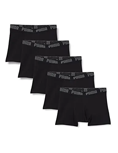Puma Herren Boxer Unterwäsche, Schwarz, XXL (5er Pack)