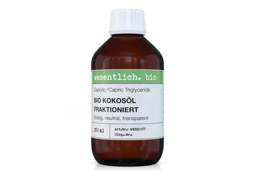 wesentlich. Körperöl Kokosöl fraktioniert bio 250ml