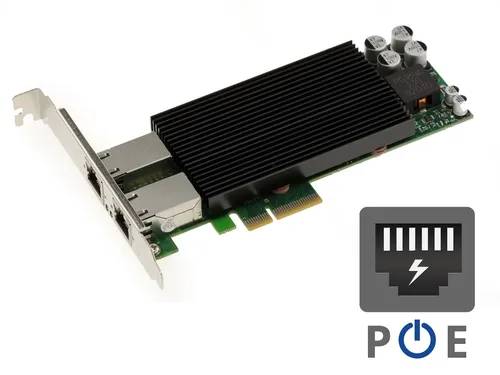 Pcie Dual Gigabit Ethernet Power Over Ethernet Poe+ 30W - Intel JL82576EB