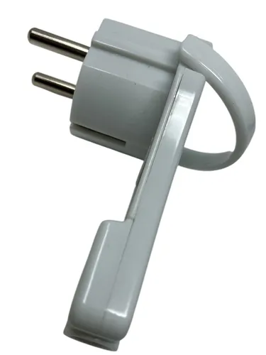 Flachstecker 230V mit Griff Schuko Winkelstecker 90° 16A Schutzkontakt Stecker